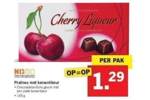 pralines met kersenlikeur