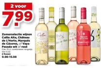 zomerselectie wijnen callia alta chateau de l horte marques de caceres of vaya pasada wit of rose