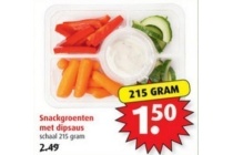 snackgroenten met dipsaus