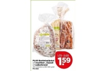 plus banketspijsstol of vruchten muesliof suikerbrood