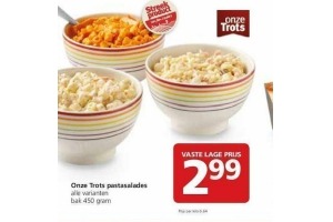 onze trots pastasalades