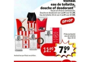 voetbal eau de toilette douche of deodorant