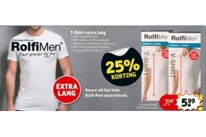 rolfi men t shirt extra lang