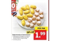 slagroomsoesjes of bananeneclairs