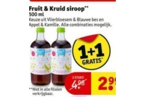 fruit en kruid siroop