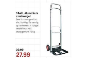 t4all aluminium steekwagen