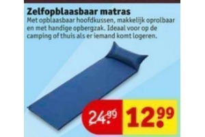 zelfopblaasbaar matras