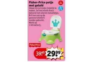 fisher price potje met geluid