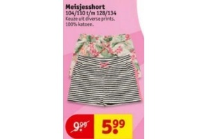 meisjesshort