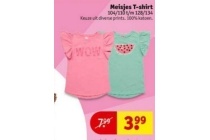 meisjes t shirt