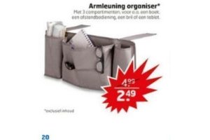 armleuning organiser