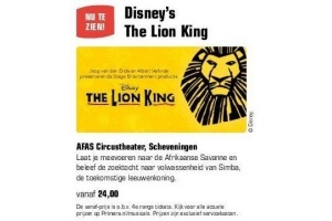 tickets voor the lion king