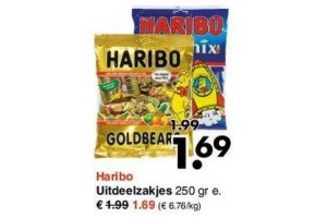 haribo uitdeelzakjes