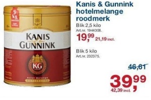 kanis en gunnink hotelmelange roodmerk