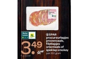 spar procureurlapjes provencaals filetlapjes orientaals of speklap smokey