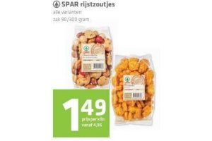 spar rijstzoutjes