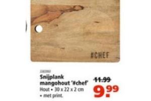 snijplank mangohout chef