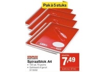 staples spiraalblok