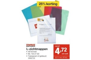 staples l zichtmappen