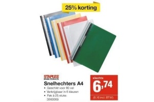 staples snelhechters a4