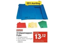 staples 3 klepsmappen folio