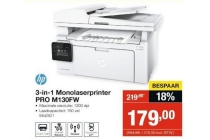 hp 3 in 1 monolaserprinter pro m130fw