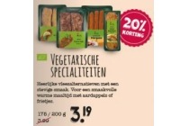 vegetarische specialiteiten