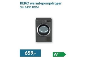 beko warmtepompdroger dh 8433 rxm
