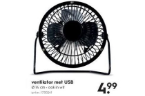 ventilator met usb