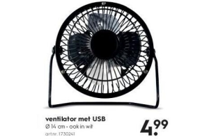 ventilator met usb