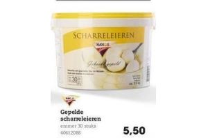 gepelde scharreleieren