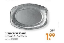 wegwerpschaal