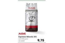 musetti espresso miscela 201