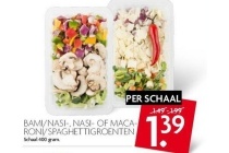 bami nasi nasi of macaroni spaghettigroenten