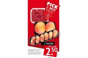 frambozen wilde perziken of biologische mango s nu 2 voor eur2 50