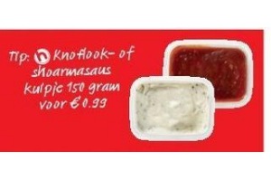 knoflook of shoarmasaus