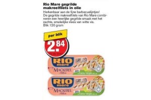 rio mare gegrilde makreelfilets in olie