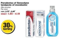 parodontax of sensodyne tandpasta of mondwater
