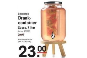 leonardo drankcontainer