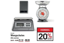 escali weegschalen