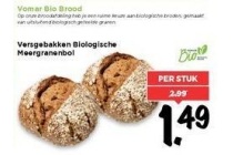 versgebakken biologische meergranenbol