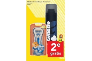 gillette scheerschuim gel of systemen