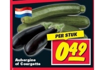 aubergine of courgette