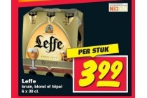 leffe bruin blond of tripel
