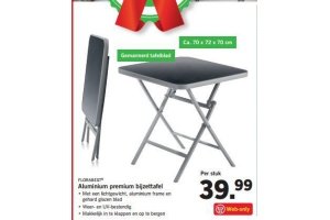 aluminium premium bijzettafel nu eur39 99