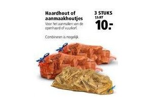 haardhout of aanmaakhoutjes