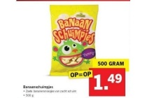 banaanschuimpjes