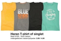 heren t shirt of singlet