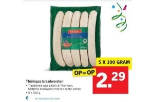thueringse braadworsten