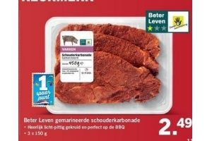 beter leven gemarineerde schouderkarbonade